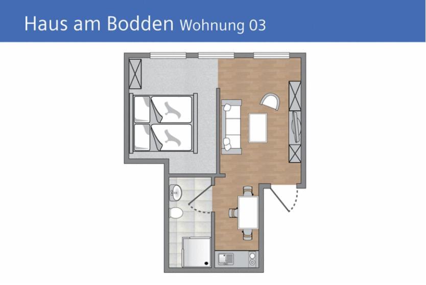 Haus Am Bodden Leilighet Groß Zicker Rom bilde